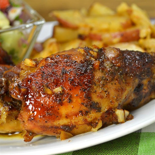 Honey-Garlic Slow Cooker Chicken Thighs